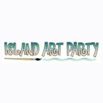 Text in the image reads Island Art Party.