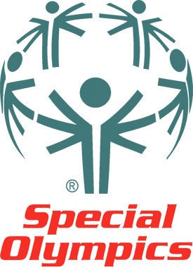 Special Olympics logo featuring human figures and text.
