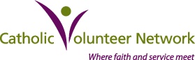 Catholic Volunteer Network logo with tagline Your Call. Your Community.
