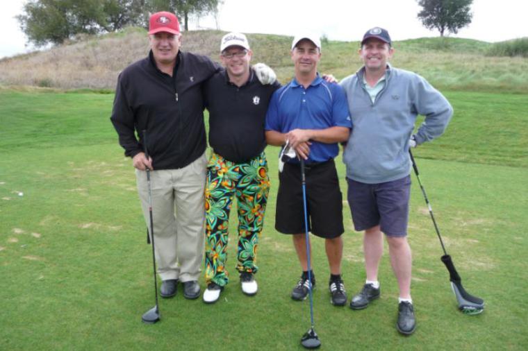 Alumni playing at the Grand Reunion Golf Tournament