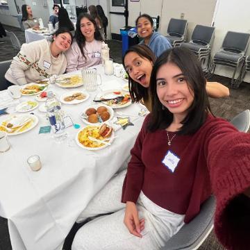 Mosaic Dinner with Camila Perez in front