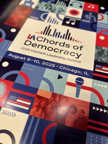 2025 Interfaith America Summit Program Cover - Chords of Democracy, Chicago IL