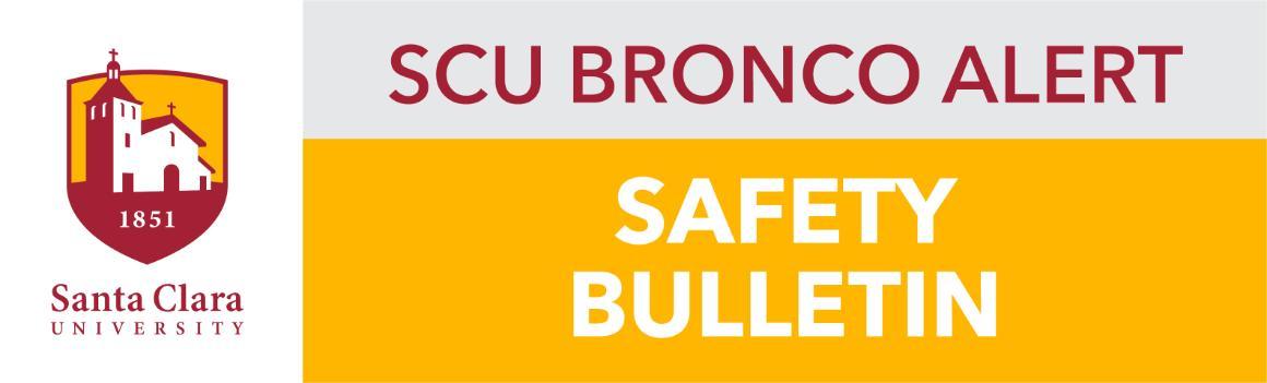 Safety Bulletin Bronco Alert banner 