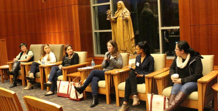 Panel discussion at Career Center event