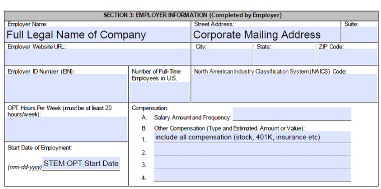 Report with sections titled Employer Information and Corporate Mailing Address.