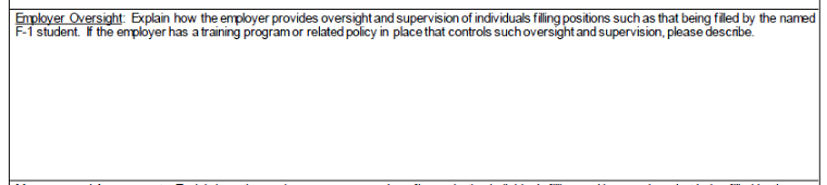 Text document titled employer oversight with no visible content.