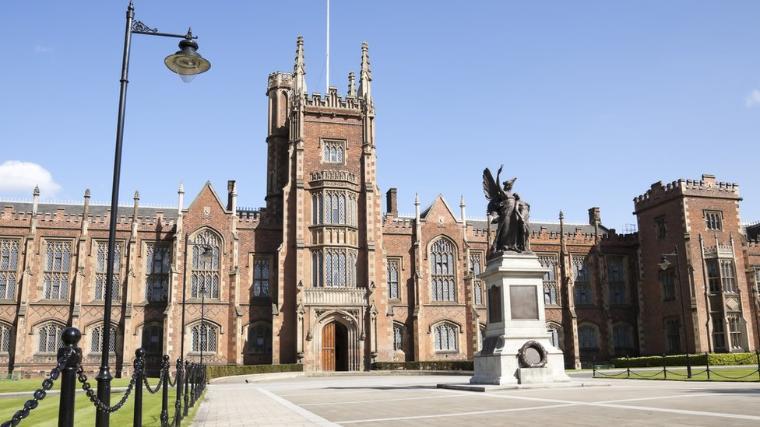 Decorative; exterior of a campus building at  Queen’s University Belfast, Northern Ireland