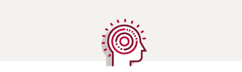 Icon of brain representing mental health 