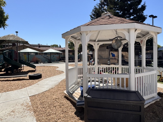gazebo on a playground at koc 