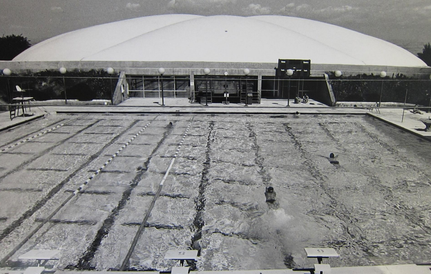 Leavey Center pool without the bubble on top
