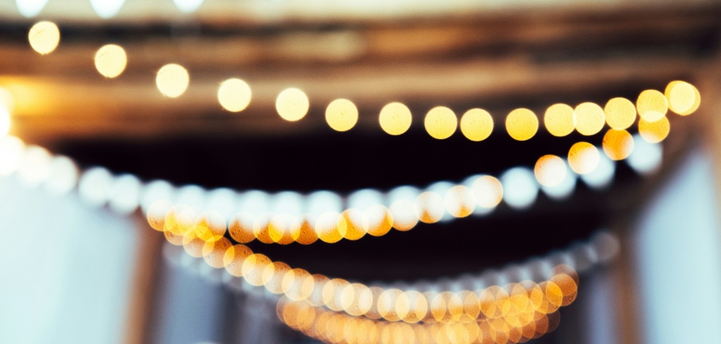 Blurred Image of Hanging Lights 