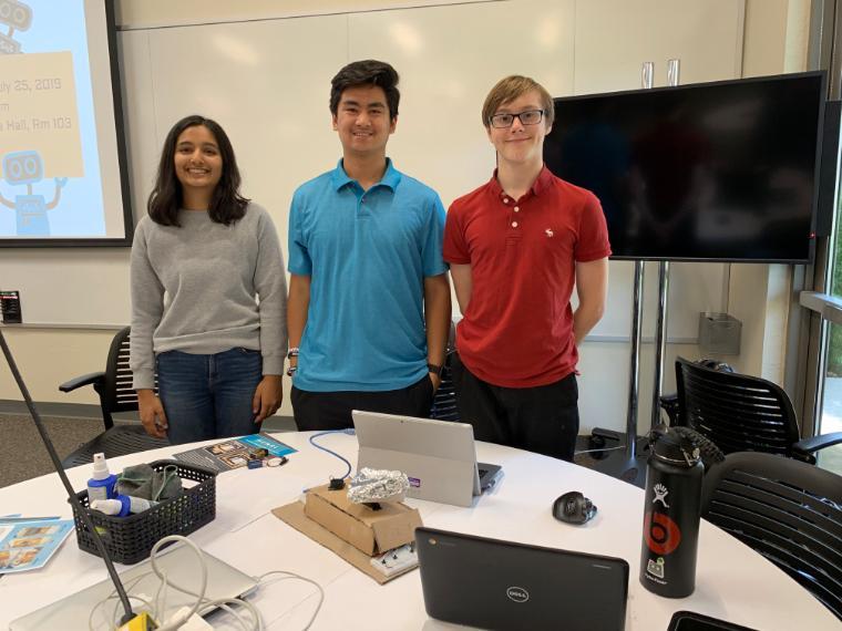 oung Scholars at their Introduction to Engineering Robot Show (ENRG 1).
