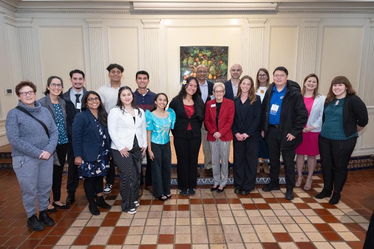 SVPSF Scholars and Fellows pose with Julie Sullivan and SVP and City of Santa Clara officials