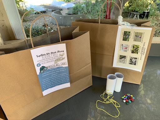Presentation posters and plants on display with informational material titled GPP Intro Image #2.