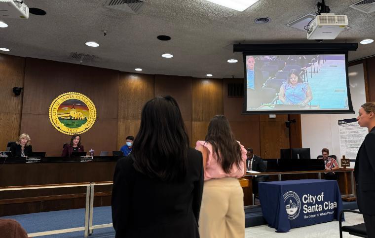 SVPSF Fellows presenting at a Santa Clara City Council Meeting