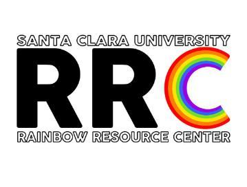 Santa Clara University Rainbow Resource Center logo with rainbow-colored C.