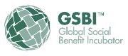 GSBI logo with a green globe and the text GSBI™ Global Social Benefit Incubator.