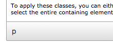 Text editor toolbar example