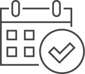 Calendar and Checkmark Icon