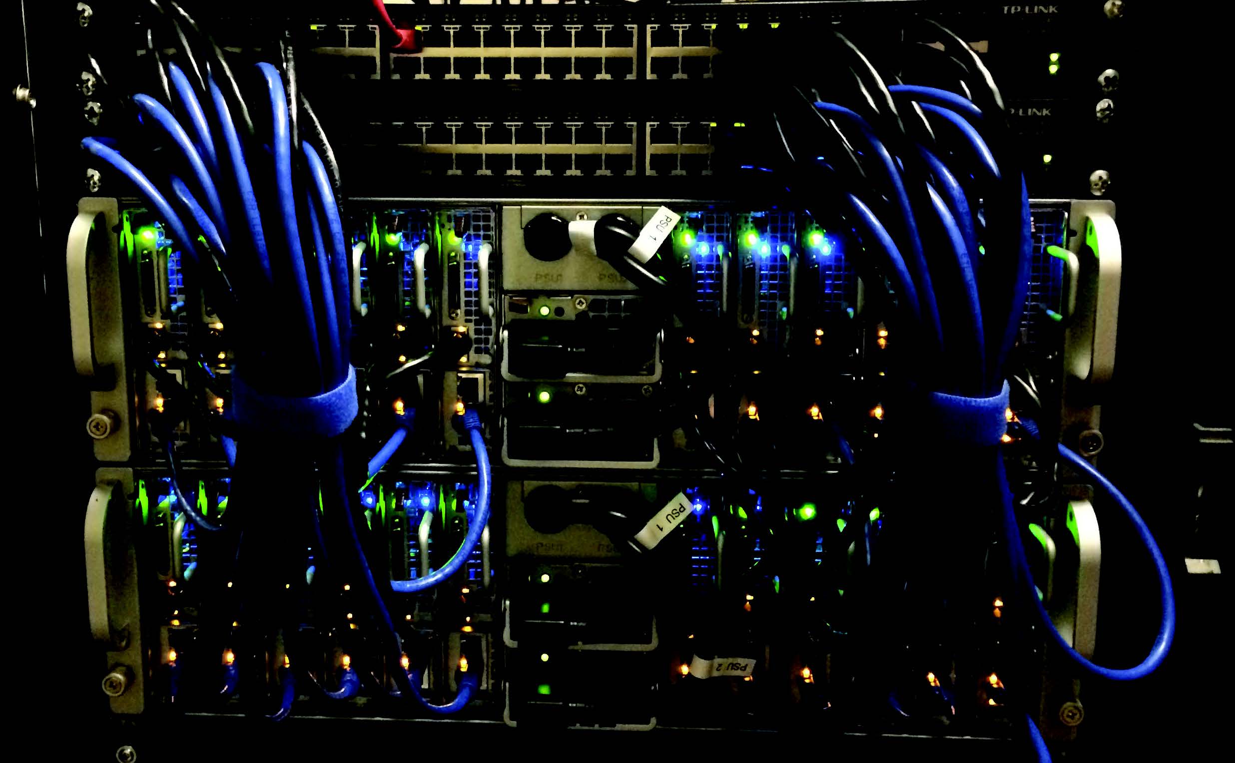 The ECCs Hadoop cluster handles Big Data using little space.