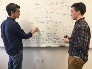 On Shun Pak with graduate student Grant Mishler 18