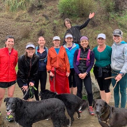 Runners on a trail, celebrating EWBs 5K for 5K virtual race in February 2020 image link to story