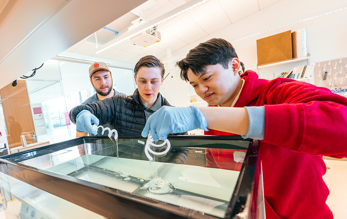 Students working in Dr. On Shun Paks lab image link to story