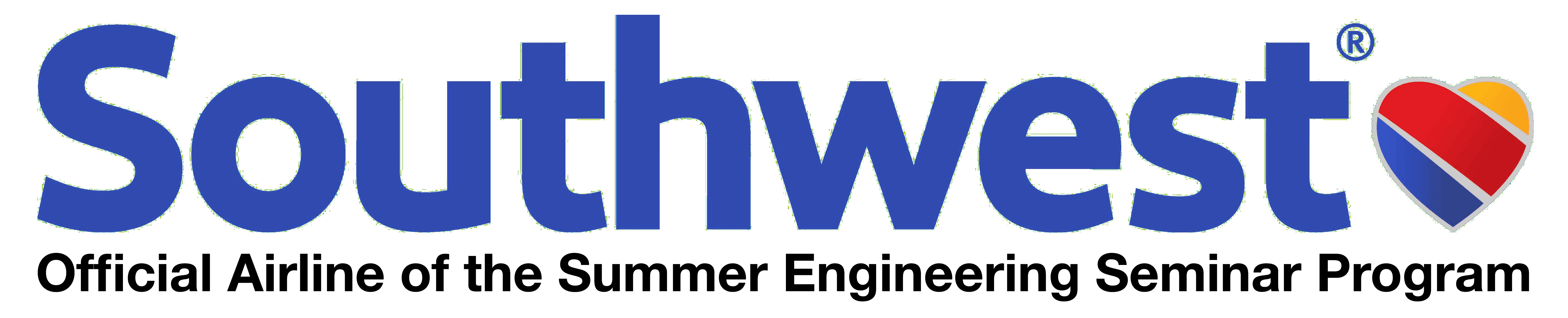 Southwest Airlines logo with text stating its the airline of SES