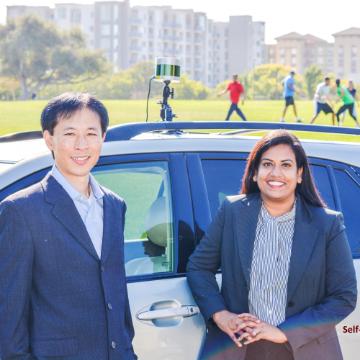 Apollo AI co-founders Koji Seto, Ph.D. 14 and Annapurna Yarlagadda, MBA ’16 image link to story