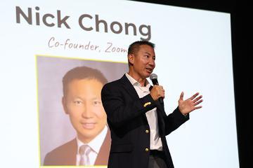 Nick Chong talking at Demo Day 2025