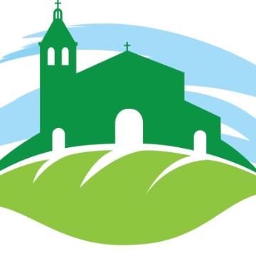 The tricolor green mission sustainable logo