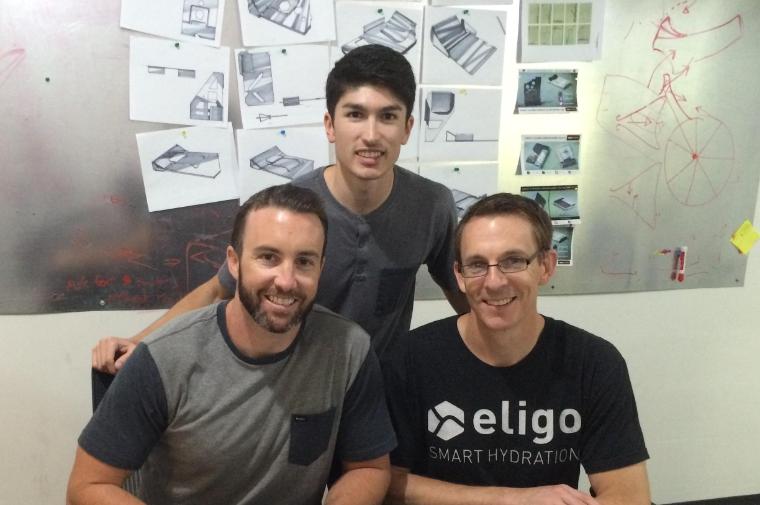 Shane Rogers MS 13, Bryan Herrera 14, and Brian Holm 00 at Hive Design, a company Rogers and Holm founded to create their own products and offer consultation and design services to other companies. 