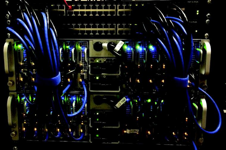 The ECCs Hadoop cluster handles Big Data using little space.