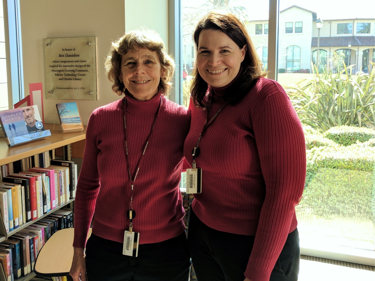 SCU Librarians were matching in red for International Womens Day